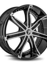 Diablo DNA Wheel 24x10 Blank 35 73.1 Gloss Black                                     - DNA-241BLNK3573B - Image 4